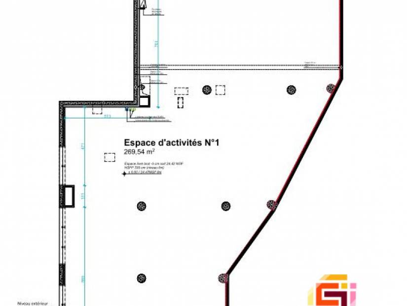 Location - Local commercial 270m² - Vernon