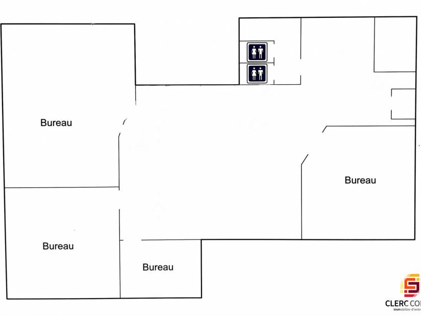 Location - Bureaux 165m² - Le petit-quevilly