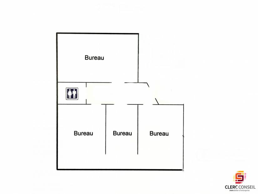 Location - Bureaux 59m² - Rouen
