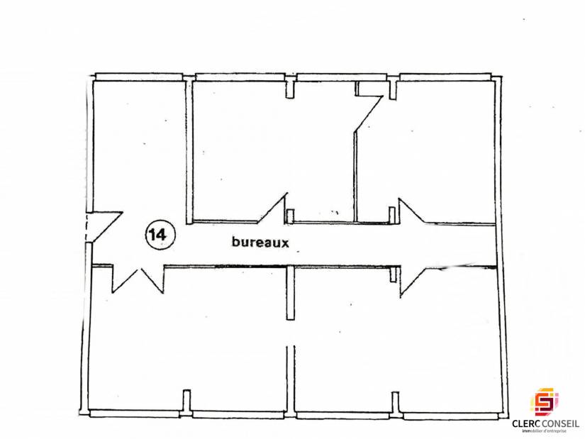 Location - Bureaux 87m² - Bois-guillaume