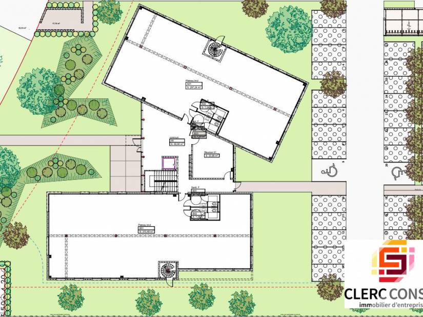 Vente - Bureaux 428m² - Saint-martin-du-vivier