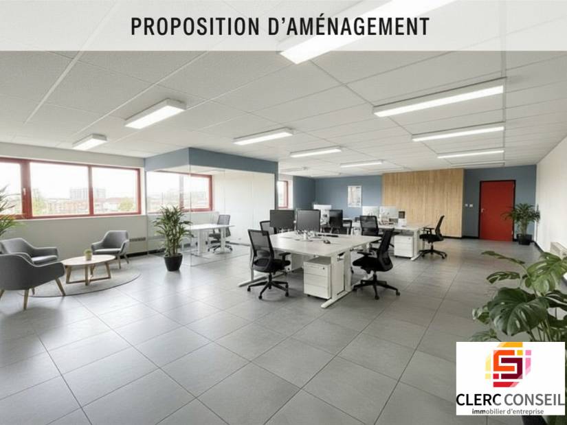 Location - Bureaux 300m² - Sotteville-lès-rouen