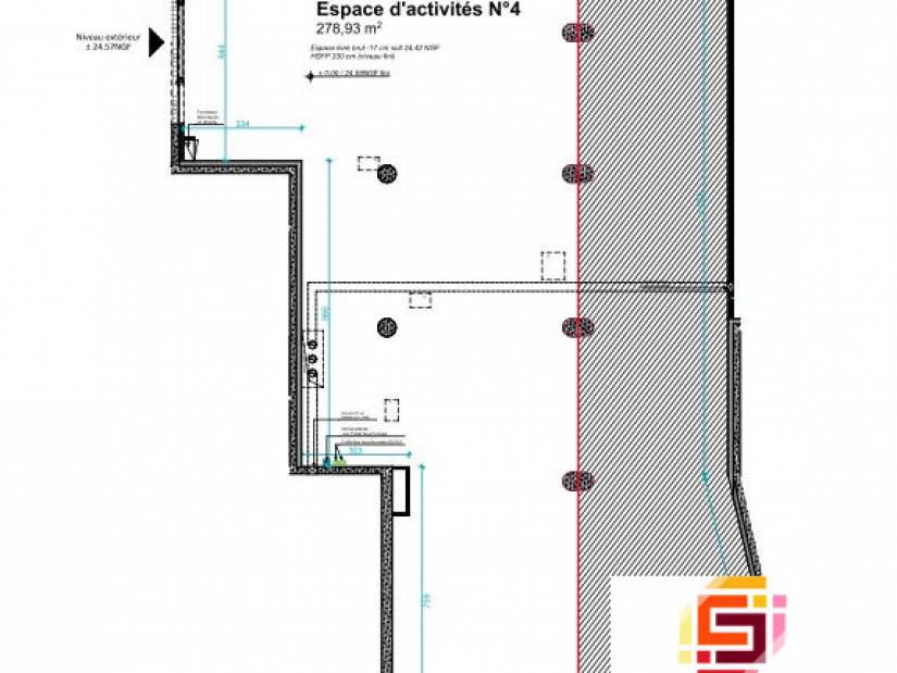 Location - Local commercial 279m² - Vernon