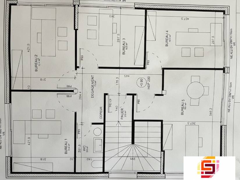 Location - Bureaux 85m² - Mont-saint-aignan