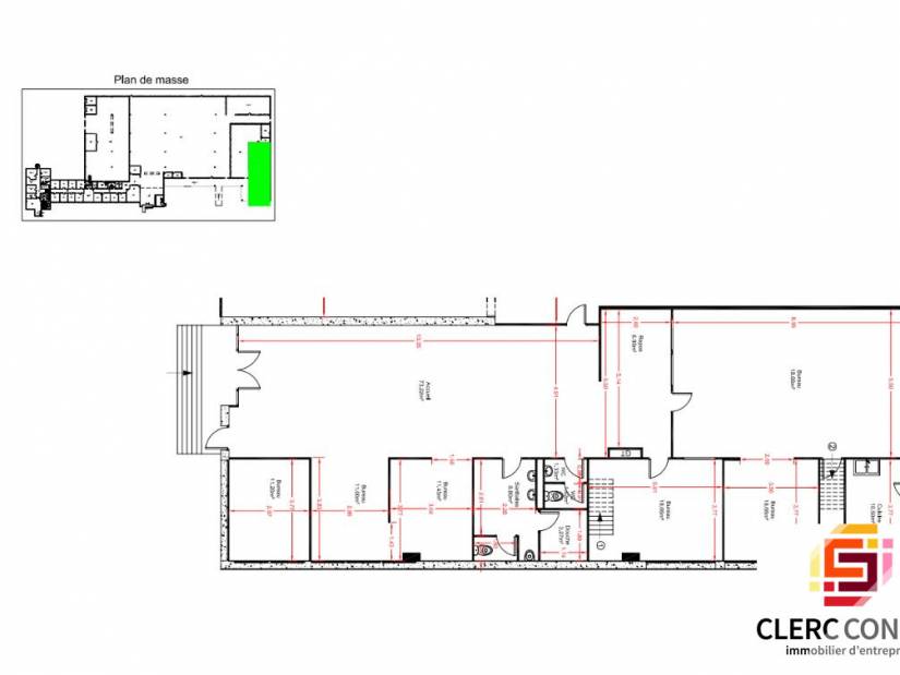 Location - Local d'activité 520m² - Saint-Étienne-du-rouvray